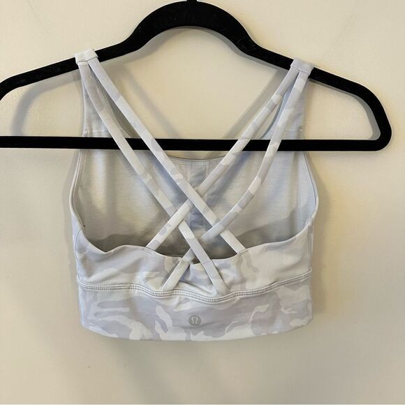 Lulu Energy Bra Long Line *Medium Support, B-D Cup-Incognito Camo Alpine - Picture 5 of 8